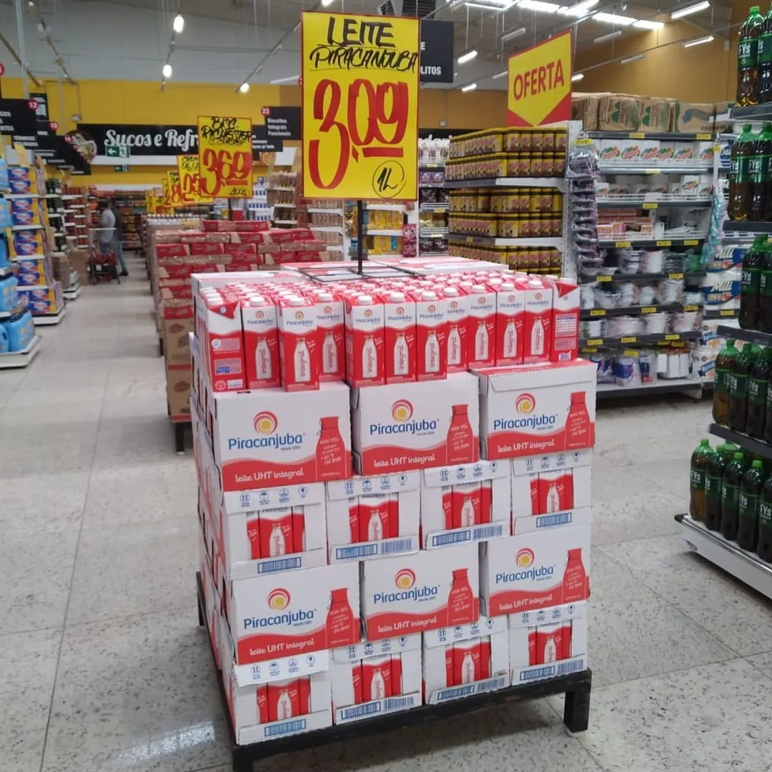 Ponto extra no cliente @superbom_ 🤝 #piracanjuba #supermercado