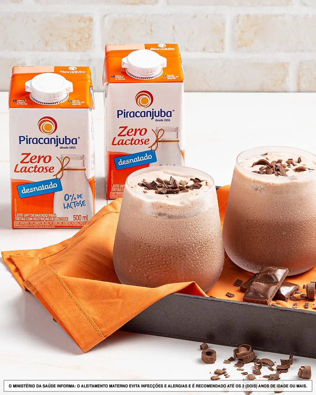 Procurando opção de Leite Desnatado Zero Lactose? 👀 PI-RA-CAN-JU-BA. 🧡 Experimente! Dica: batido com chocolate vira um…
