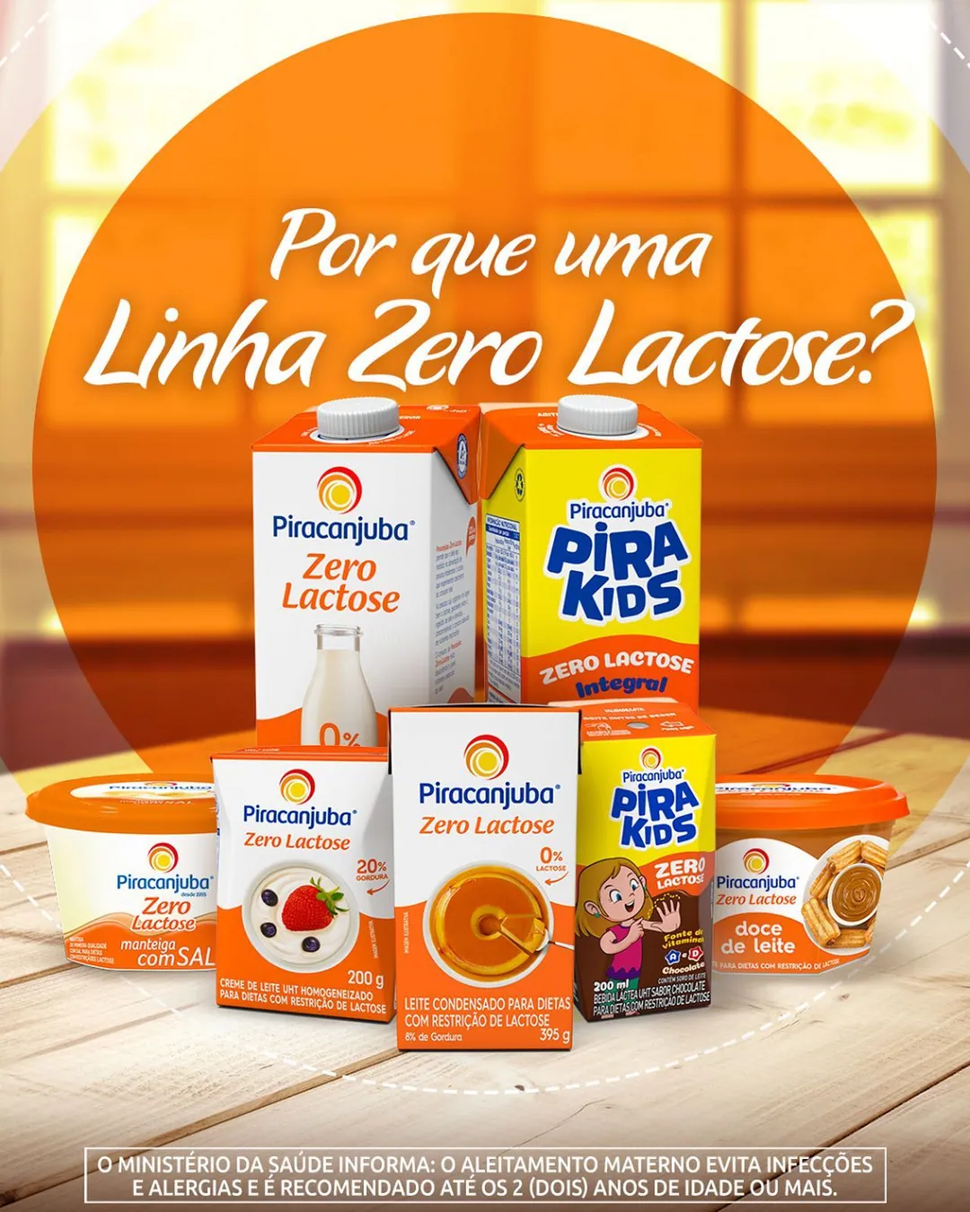 A linha de produtos Piracanjuba Zero Lactose possui adição de lactase, uma enzima que auxilia na digestão por meio de um…