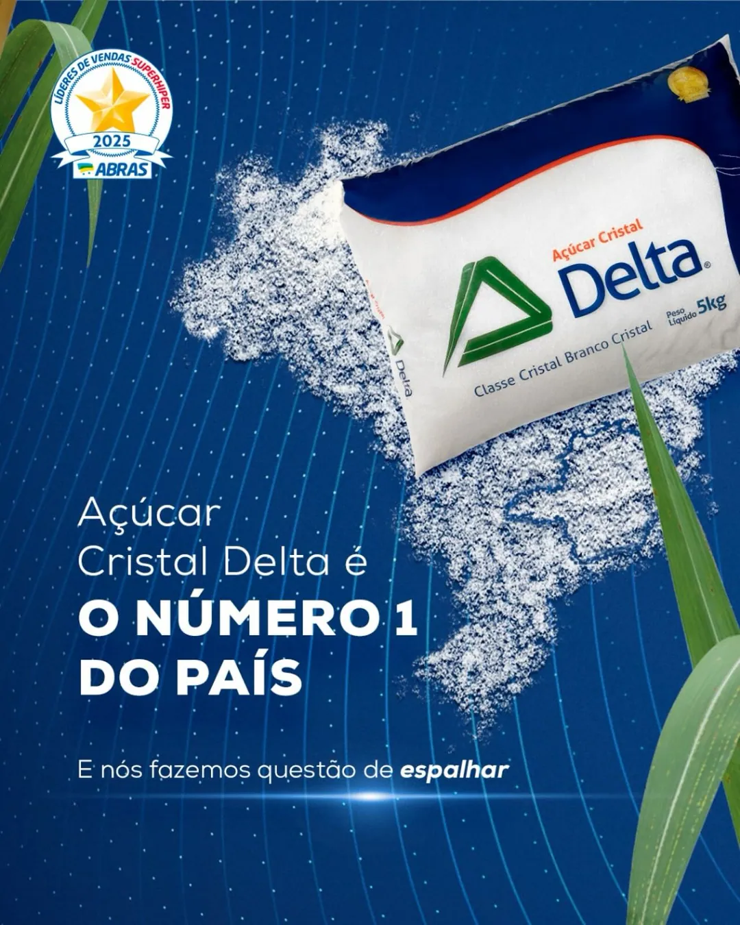 *LÍDERES DE VENDAS!* 👑 Por mais um ano, a ABRAS - Associação Brasileira de Supermercados, anunciou que o *Açúcar Crista…
